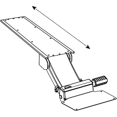12 - 12.5" Track length for 259 Keyboard Platform